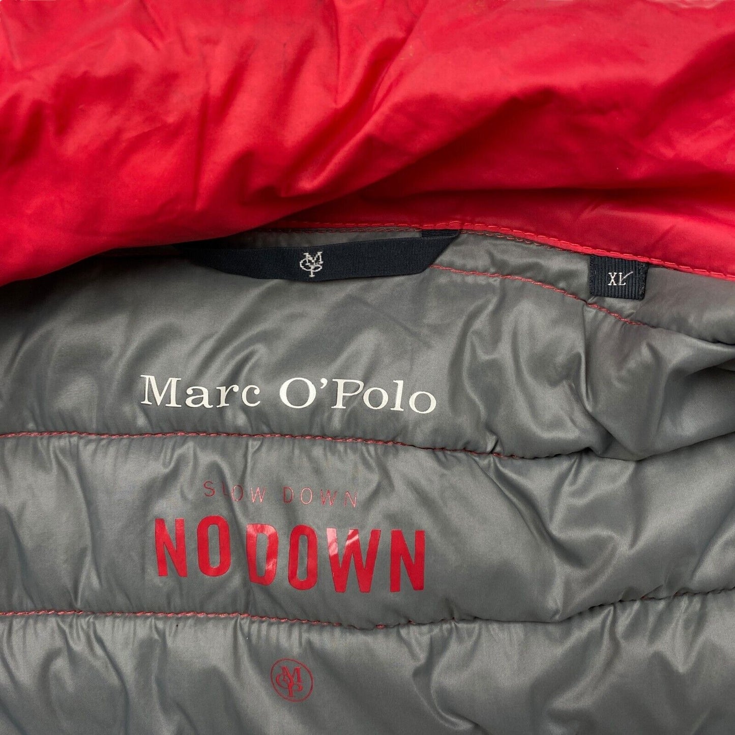 Marc O'Polo Slow Down No Down Red  Jacket Coat Size XL