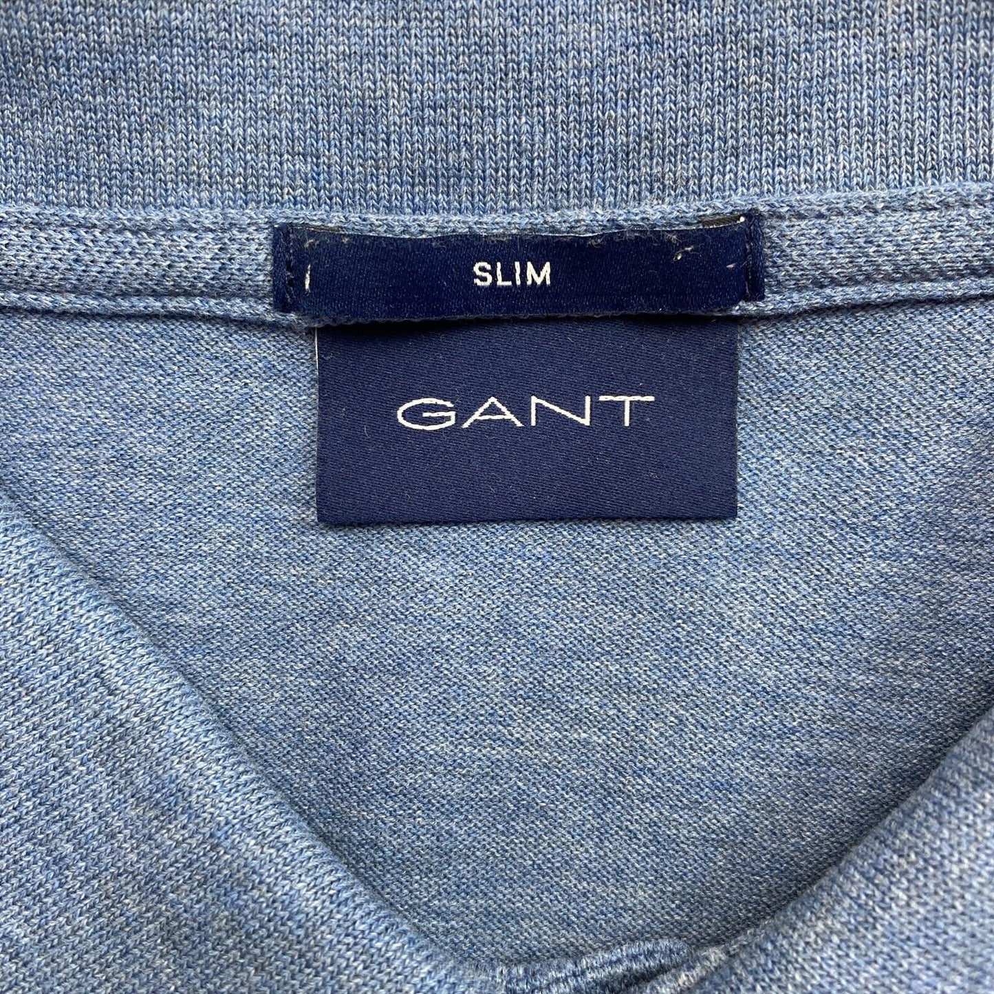 GANT Dark Blue Original Slim Pique Rugger Polo Neck T Shirt Size L 4XL