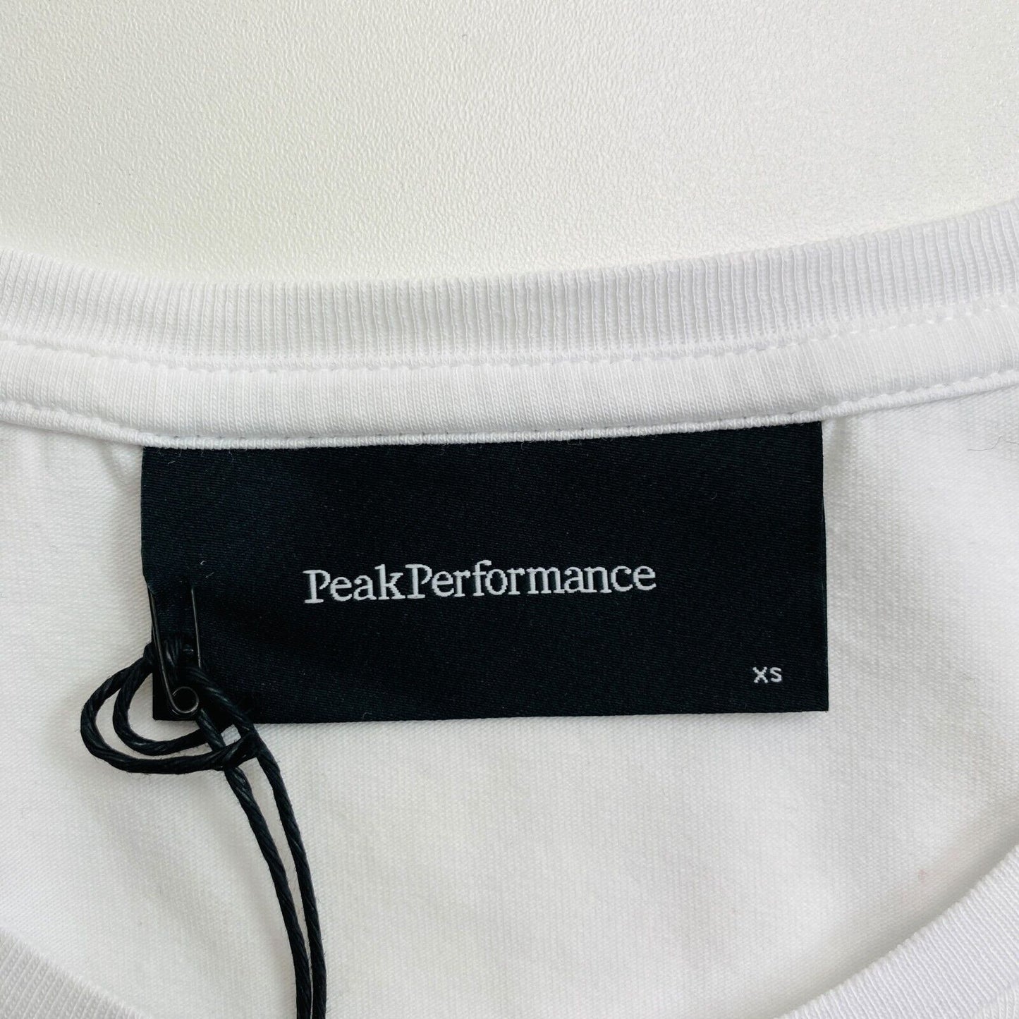 Peak Performance T-shirt blanc original à manches longues et col rond Taille XS