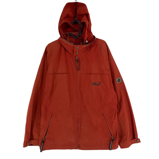 Jack Wolfskin Orange Cotton Blend Veste à capuche Manteau Taille L