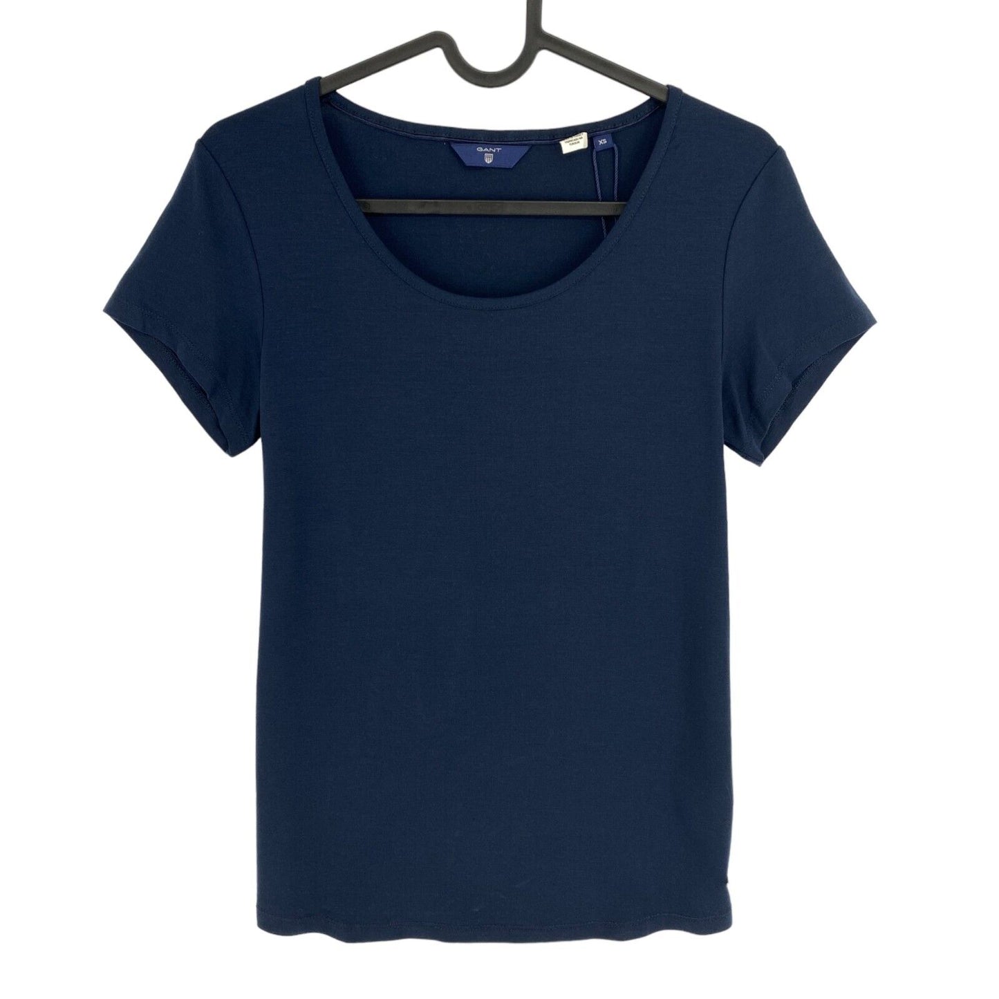 GANT T-shirt de luxe à col rond bleu marine taille XS