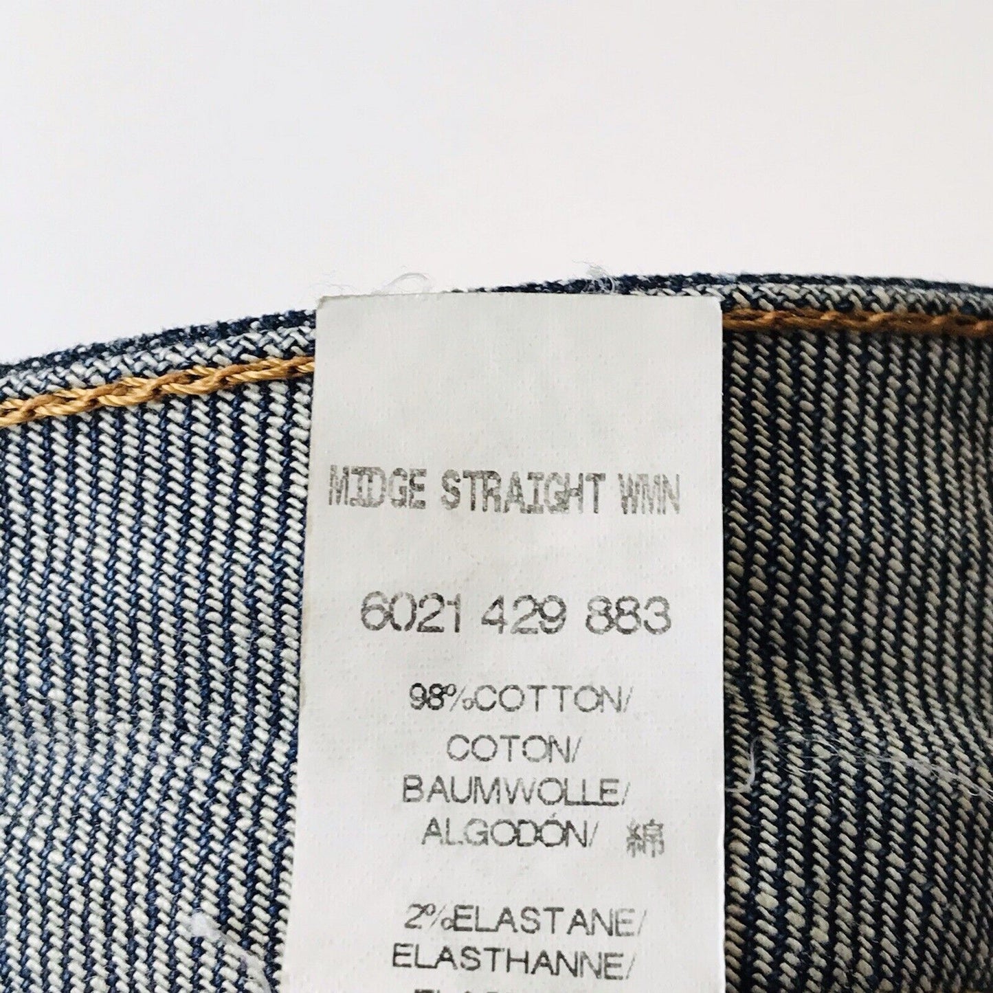 G-STAR RAW MIDGE Women Blue Regular Straight Fit Jeans W29 L32 Made In Italy