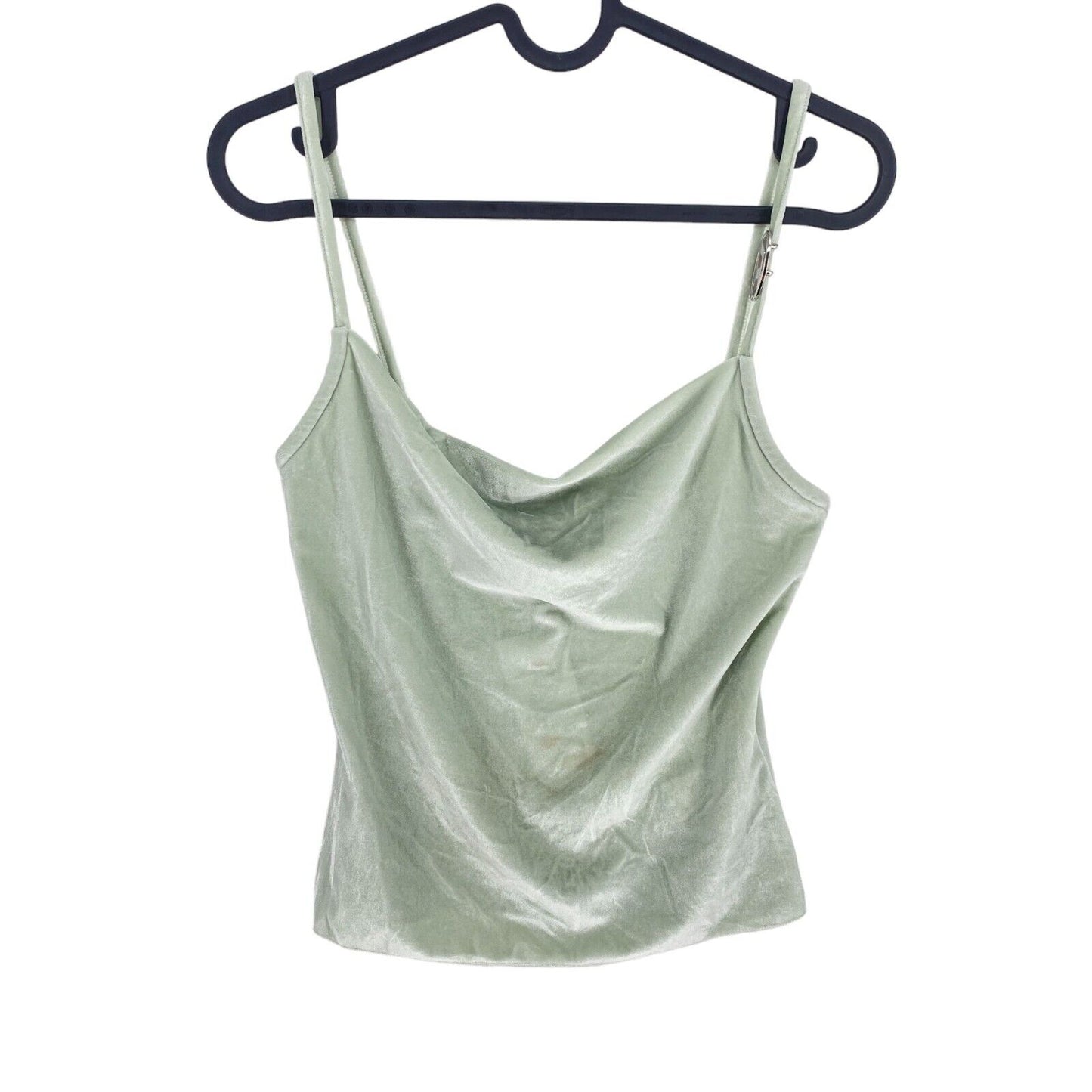 DIESEL Women Light Green Velvet T-AMOS Tank Top Size S