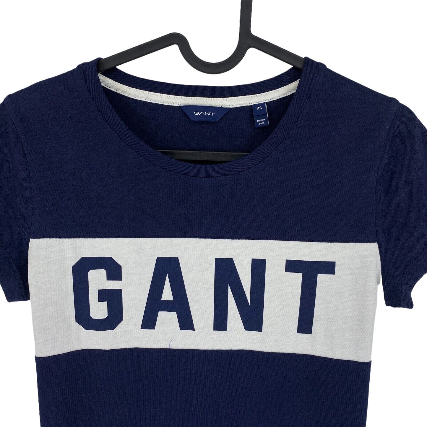 GANT Navy Blue Logo Crew Neck T Shirt Size XS