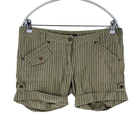 Champion Plaid Brown 100% Coton Activewear Shorts Taille M