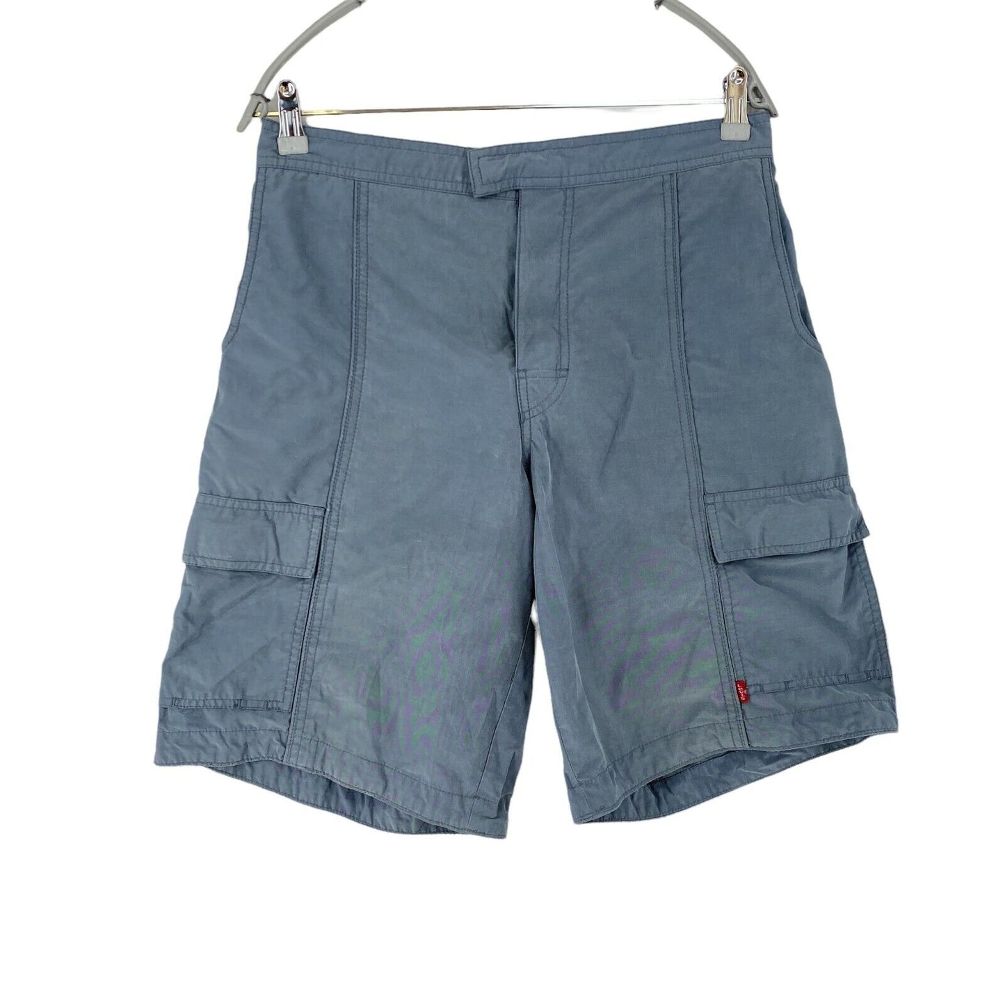 Vintage Levi's Blue Stretch Regular Fit Chino Cargo Shorts Size L W30