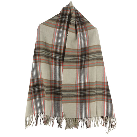 CAMEL ACTIVE Brown Striped Scarf Shawl