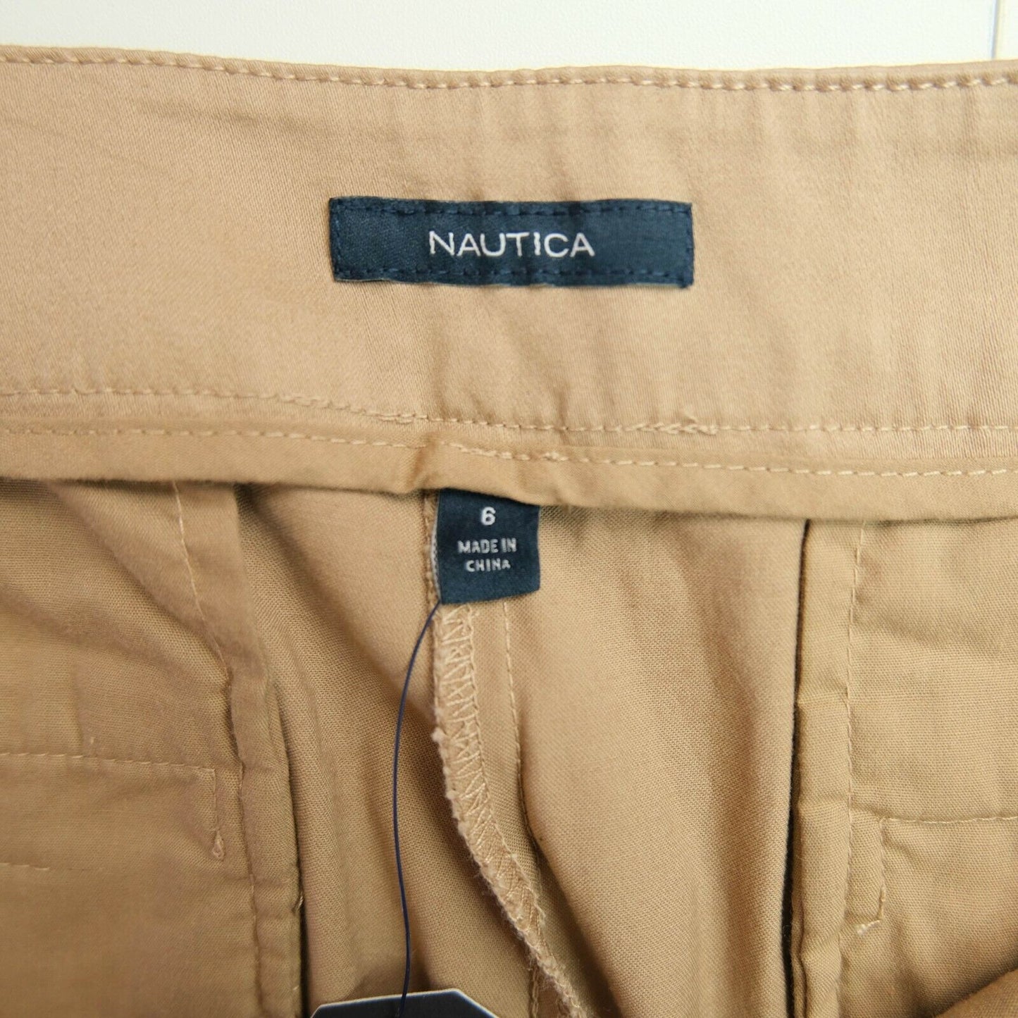 NAUTICA Light Brown Chino Pants Trousers Size 6 / S