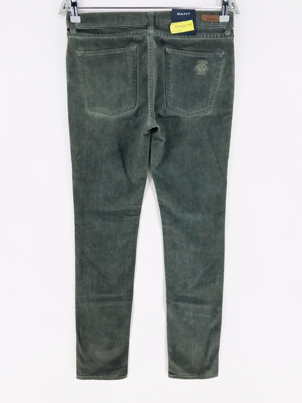 €189 GANT NELLY Damen Jeans in Grün mit niedriger Taille und superschmalem Bein, Regular Fit, W28 L34