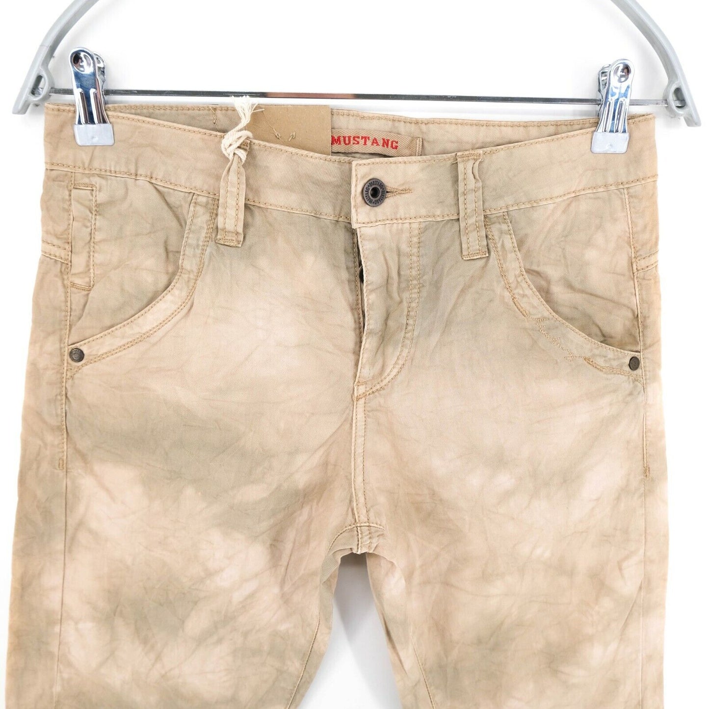 MUSTANG Light Brown Shorts Size 25 26