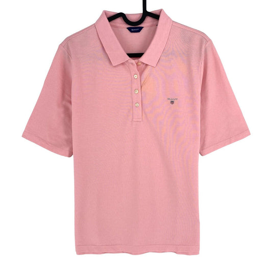 GANT Women Pink Original Pique Short Sleeves Polo Shirt Size XL