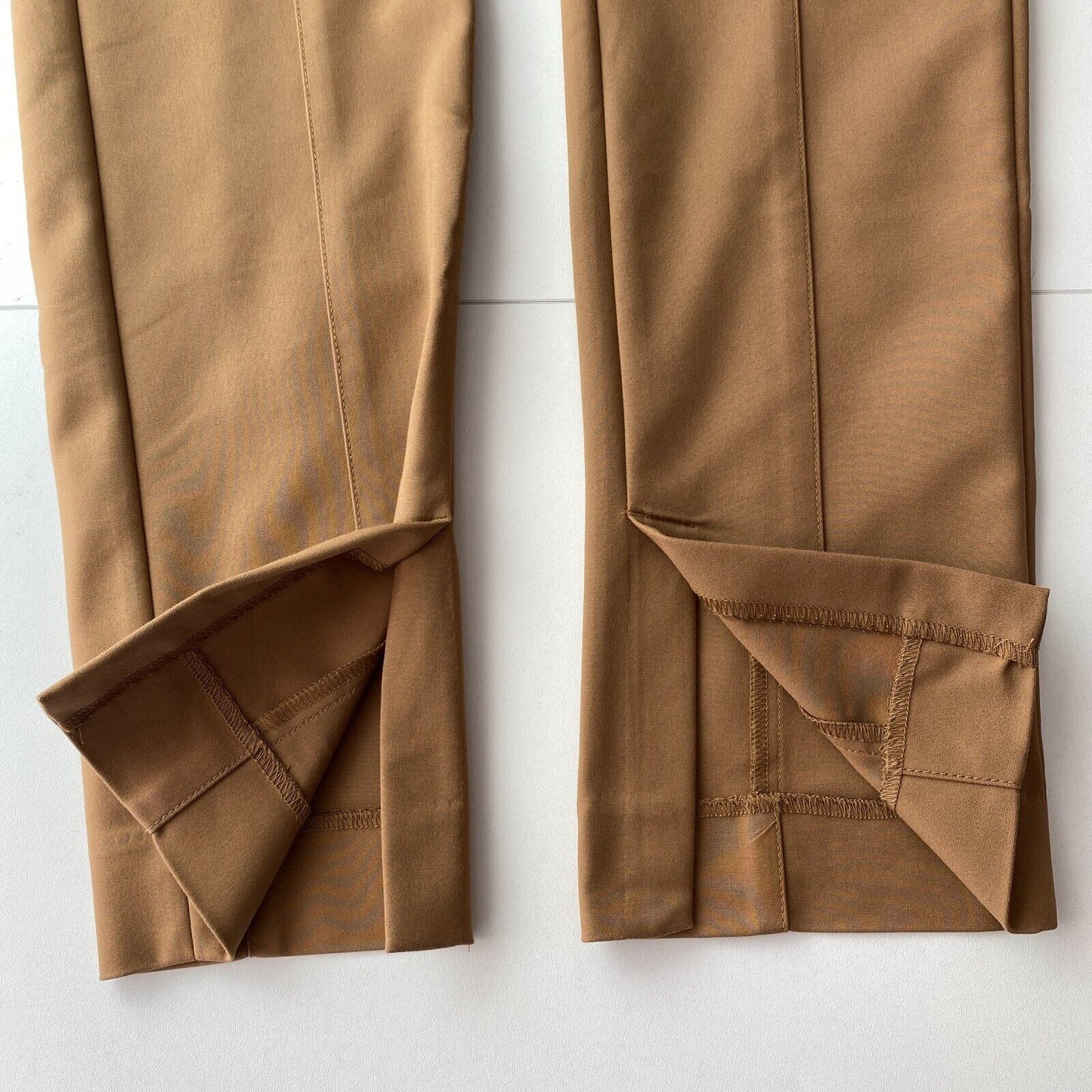 GANT Women Brown Slim Fit Trousers Size EUR 38 UK 10 US 8 W28