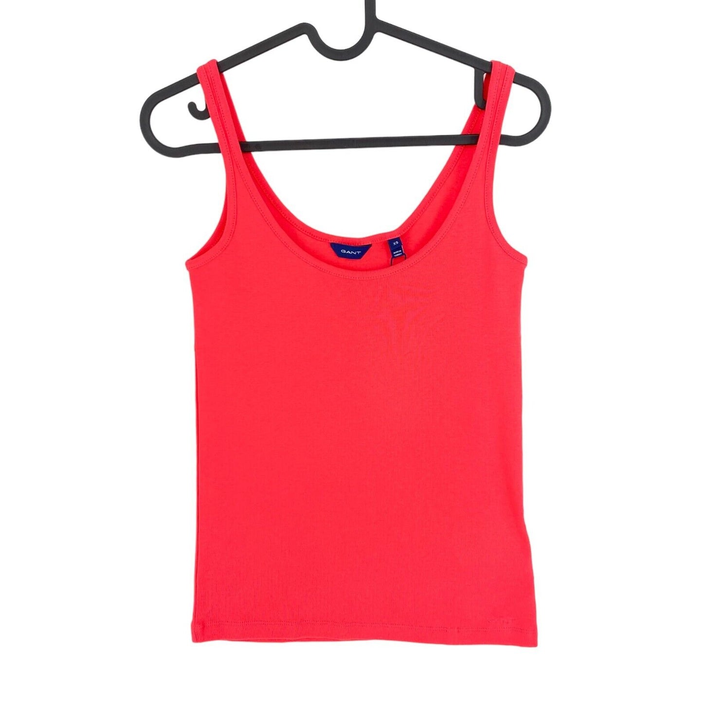 GANT Red 1x1 Rib Tank Top Size XS