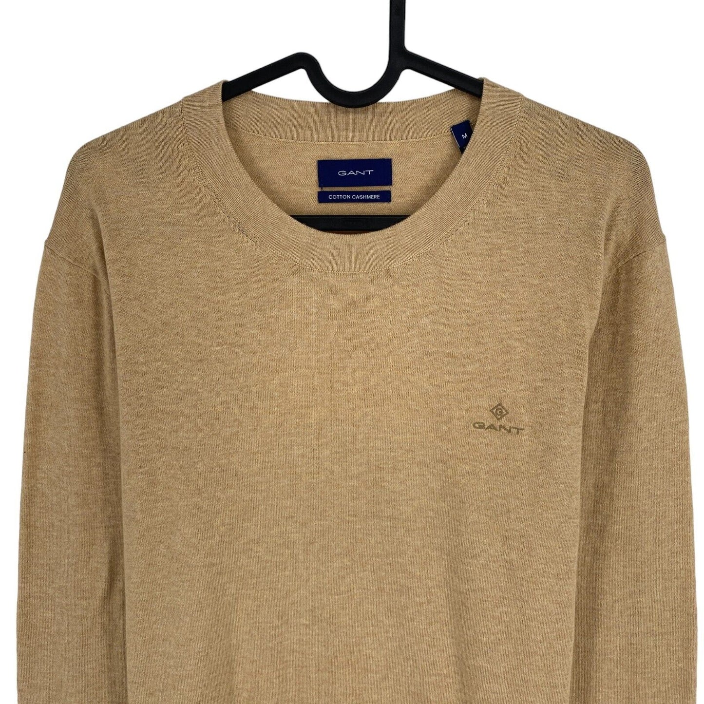 GANT Light Brown Cotton Cashmere Crew Neck Jumper Sweater Size M