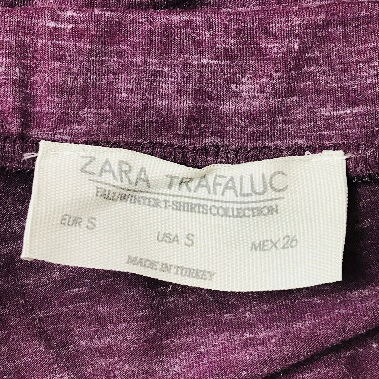 ZARA Trafaluc Women's Stretch Bordeaux Skirt Size S W26