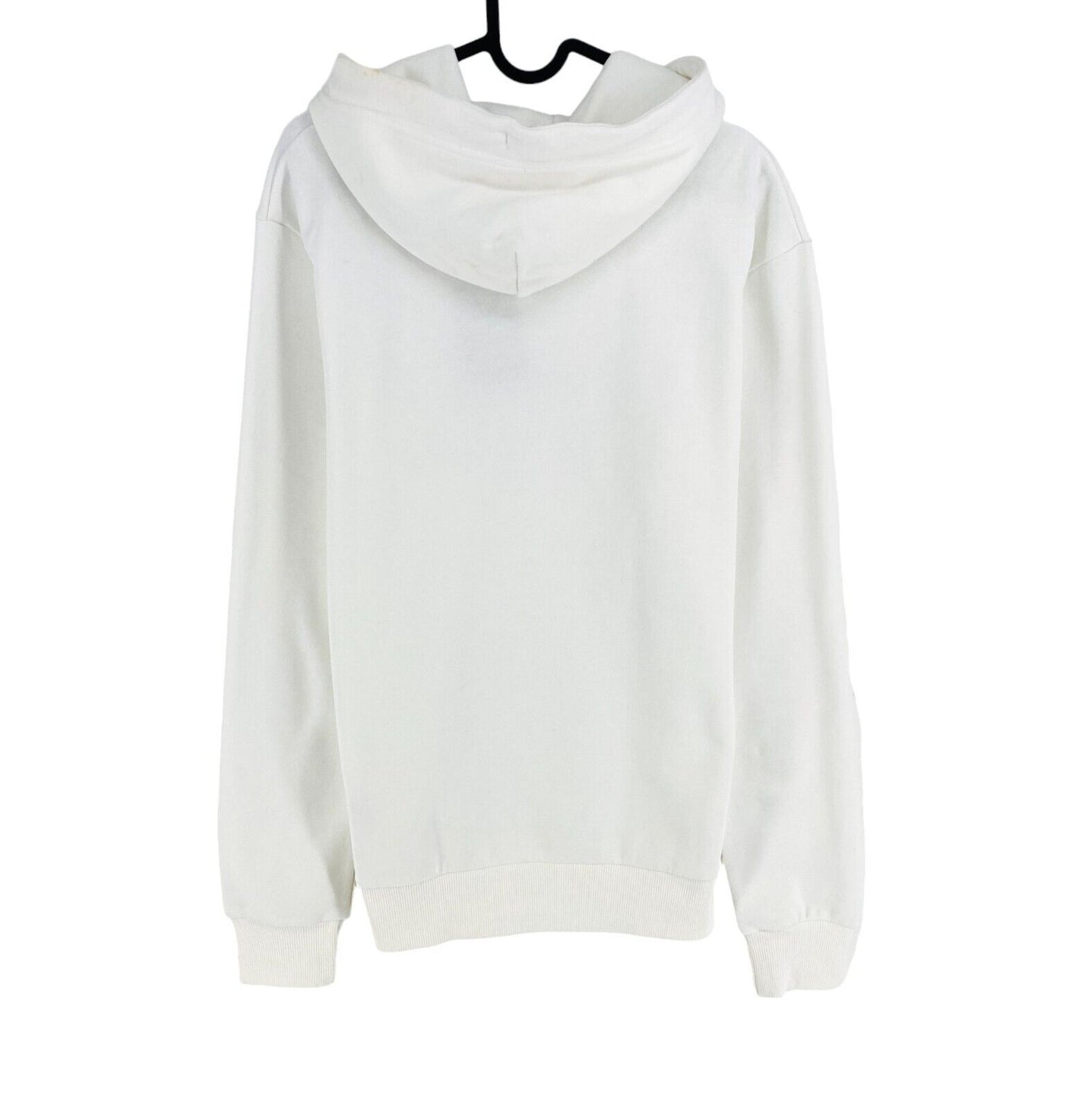 GANT White Tonal Archive Shield Hoodie Sweater Pullover Size M