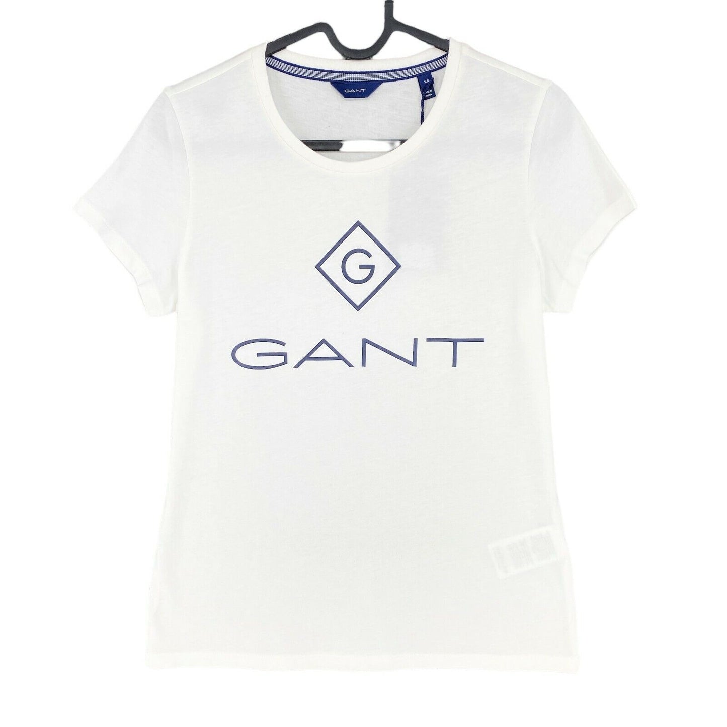 GANT Weißes Lock Up T-Shirt mit Rundhalsausschnitt, Größe M