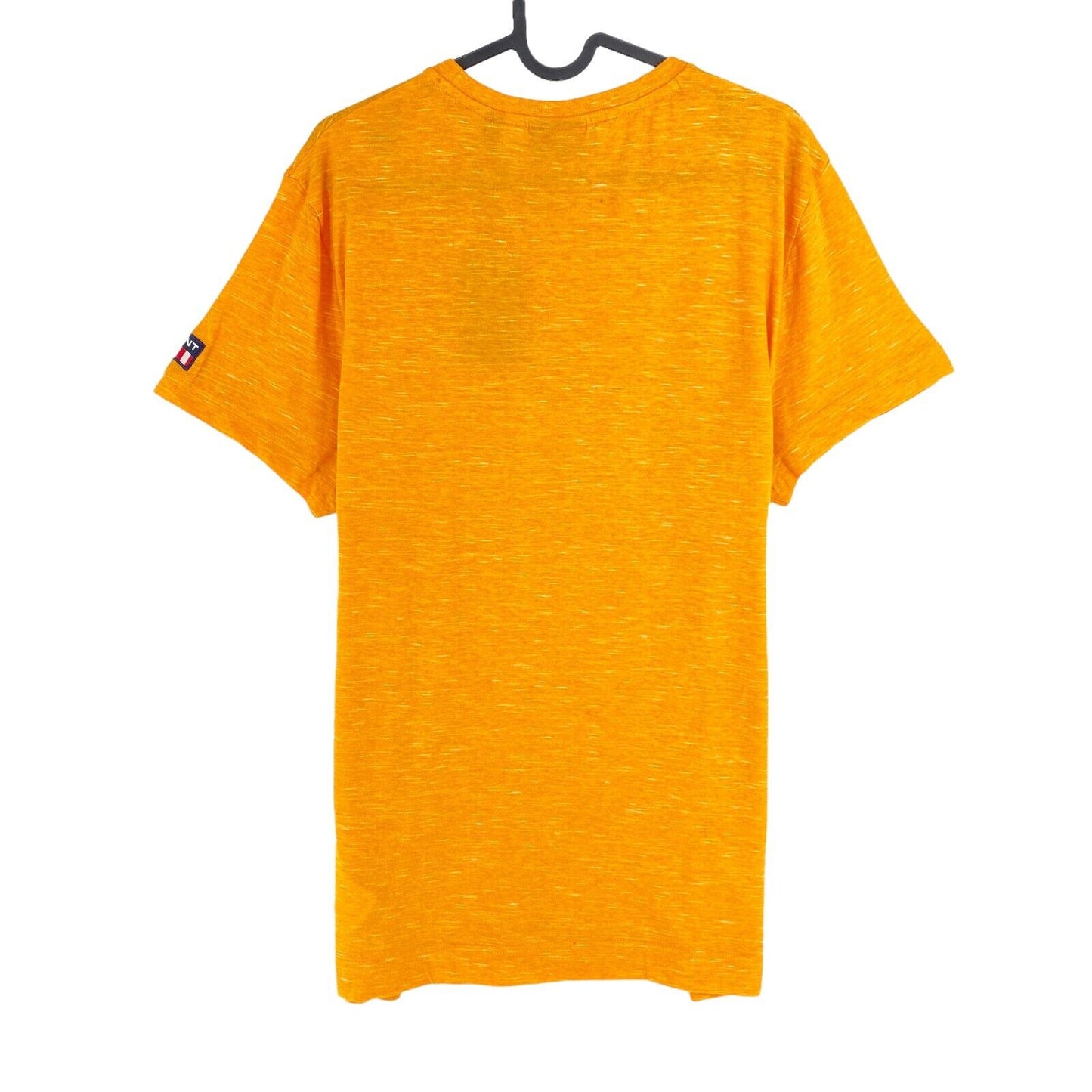 GANT Orange Marled Crew Neck T Shirt Size M