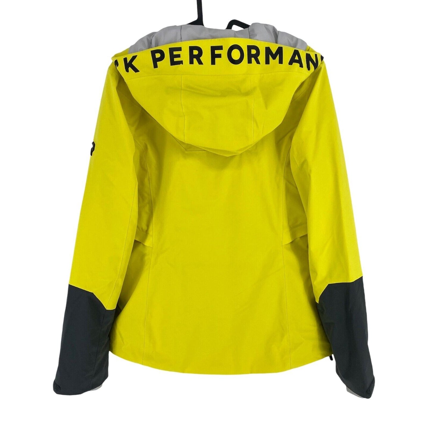 Peak Performance Women Yellow Rider HIPE RECCO Ski Hood Jacket Coat Size S