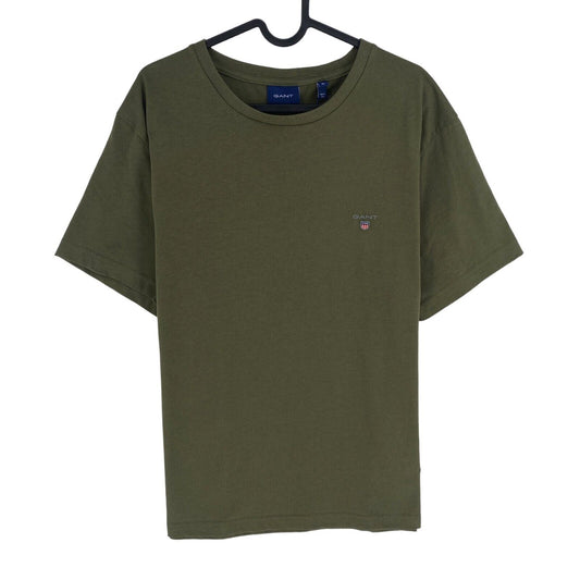 GANT Men Dark Green Original Crew Neck Short Sleeves T Shirt Size XL