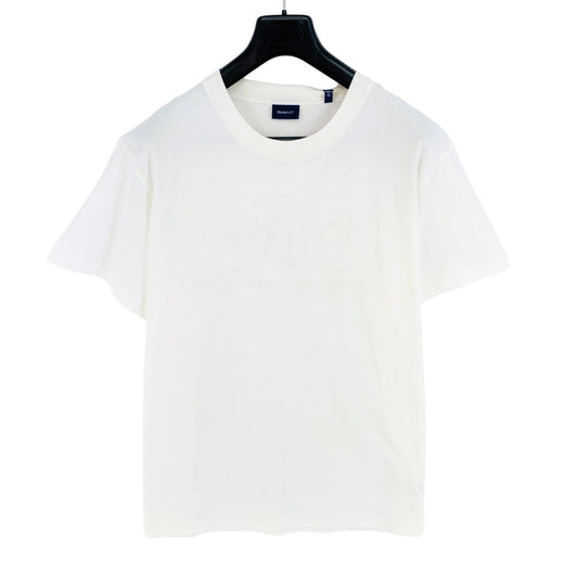 GANT White Tonal Archive Shield Crew Neck T Shirt Size 4XL