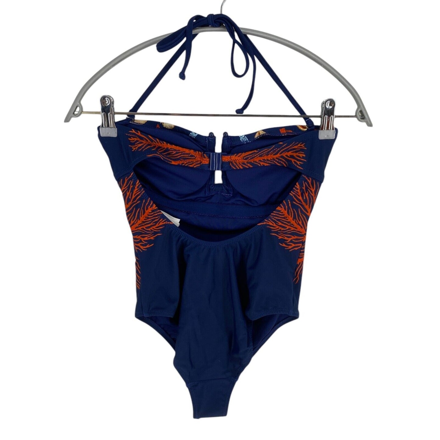 DESIGUAL Women Navy Blue BIKI_SHEILA Sea Print Swimwear One Piece Size S