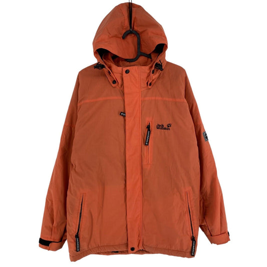 Jack Wolfskin Orange Cotton Blend Hooded Jacket Coat Size XS