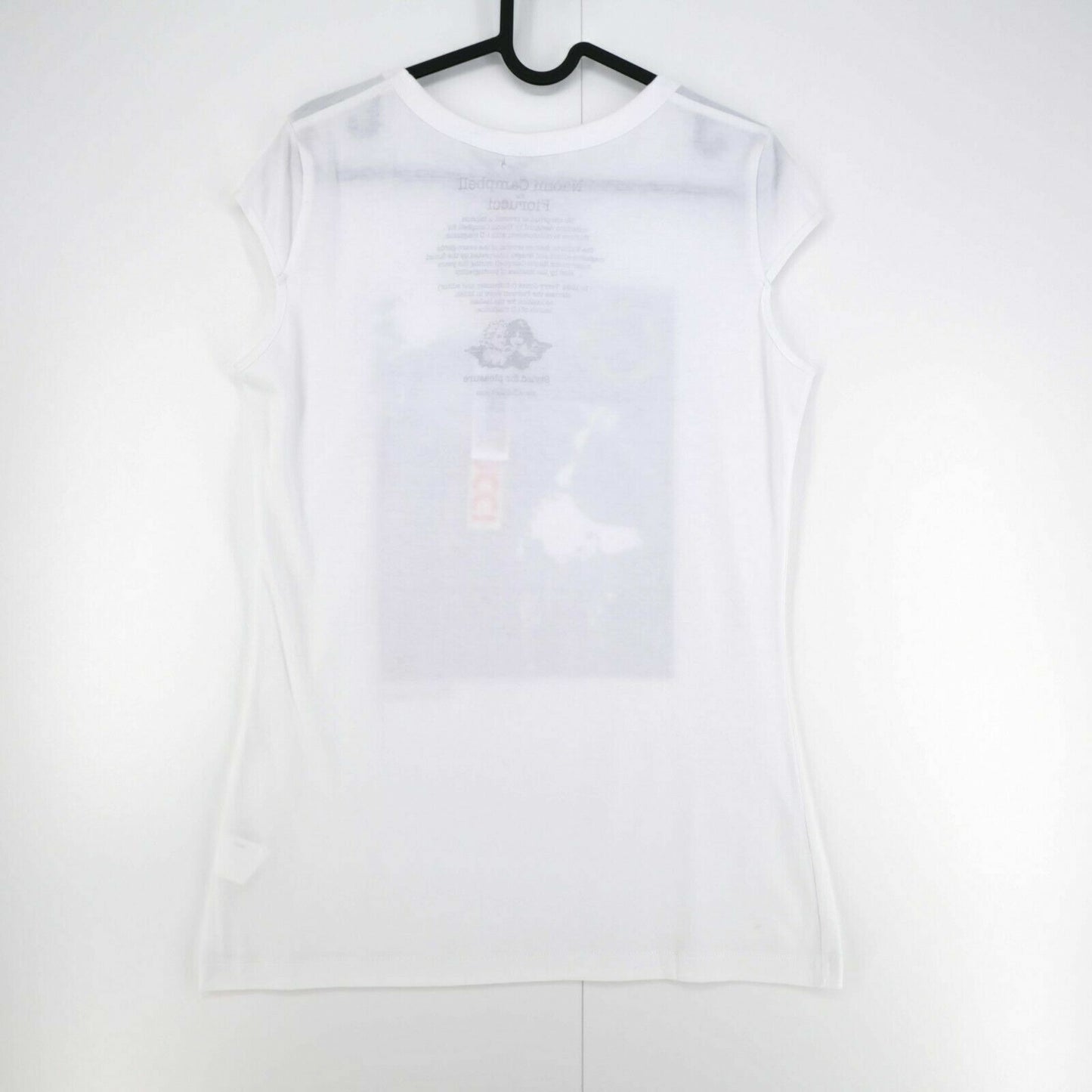 FIORUCCI x Naomi Campbell White Crew Neck Top T Shirt Size S M