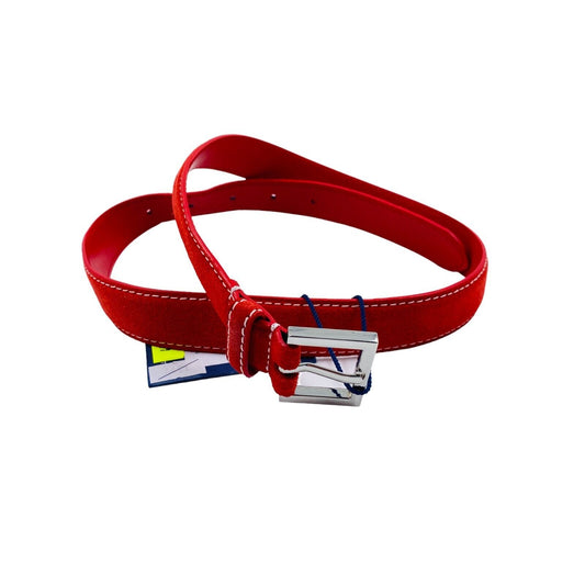 Ceinture GANT Rouge 100% Cuir Daim Taille 75 cm 30 in