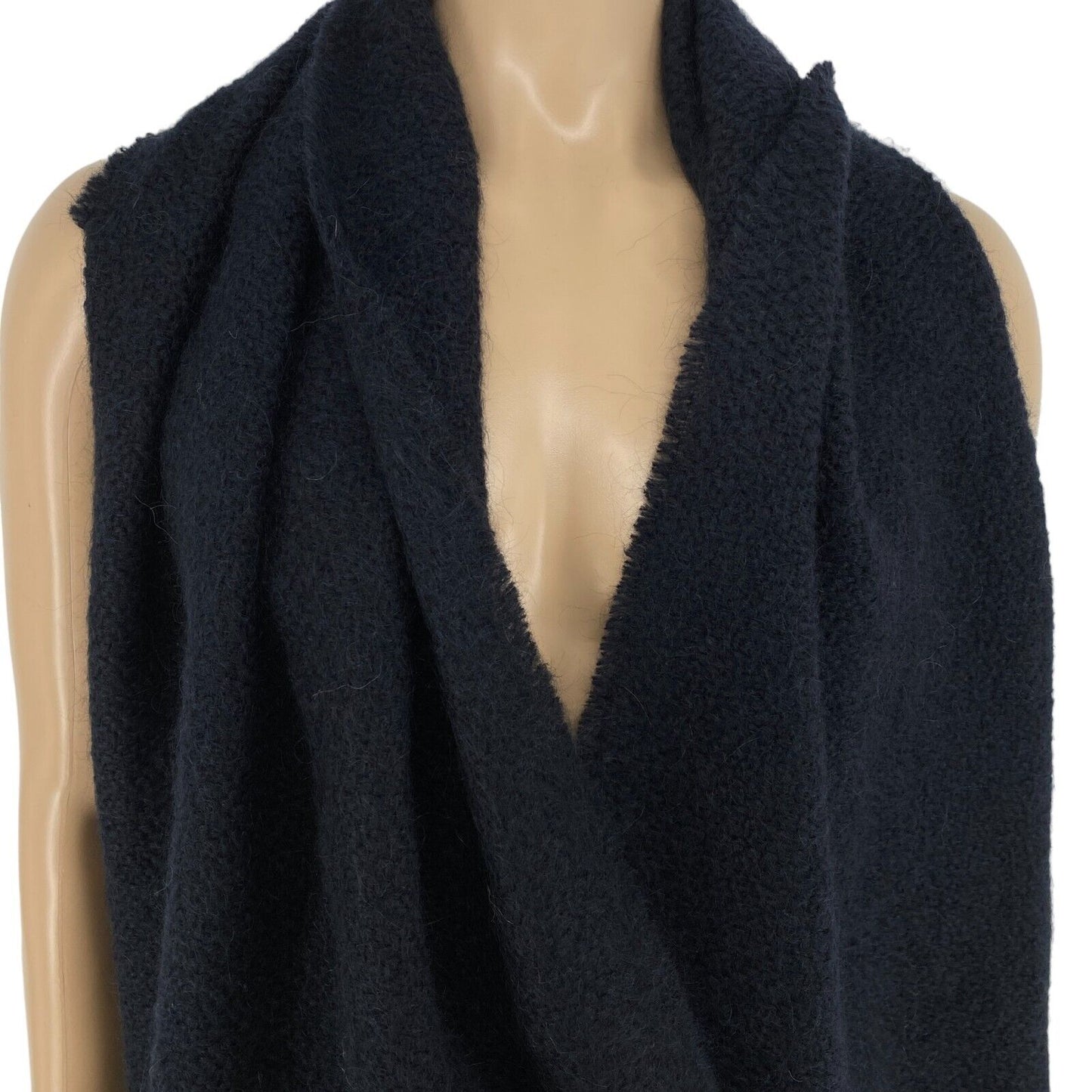 GANT Black Mohair Scarf Shawl