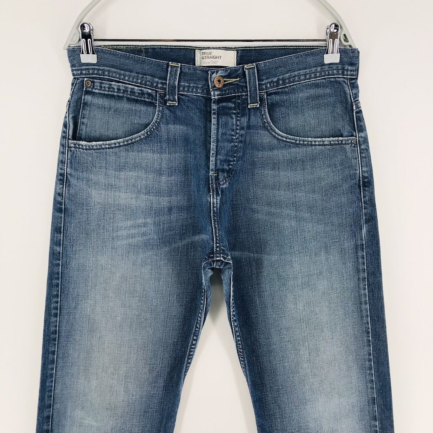 Vintage Levi's Silver Tab Blue Regular True Straight Fit Jeans Size W30 L32