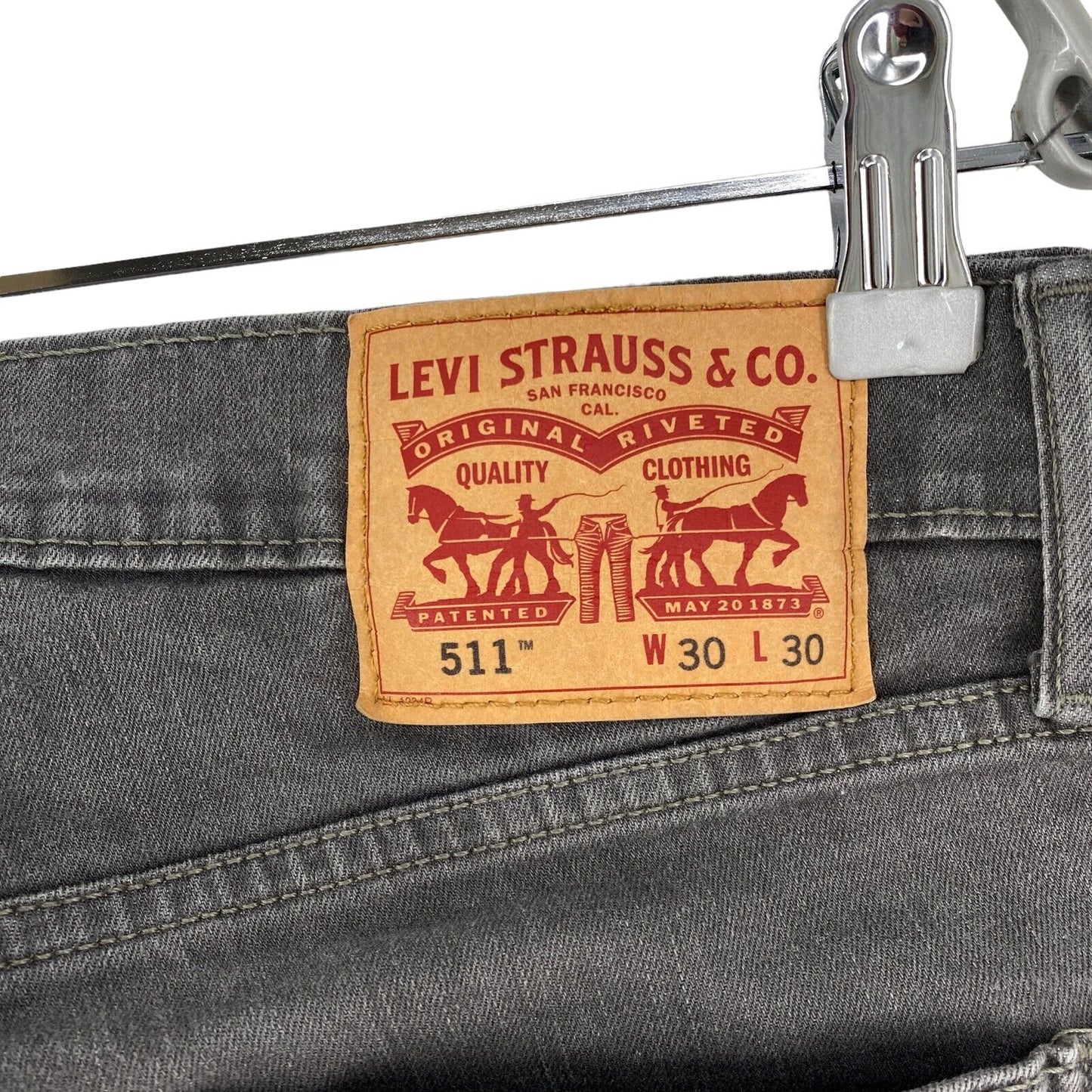 Levi's 511 Grey Stretch Slim Fit Jeans W30 L30