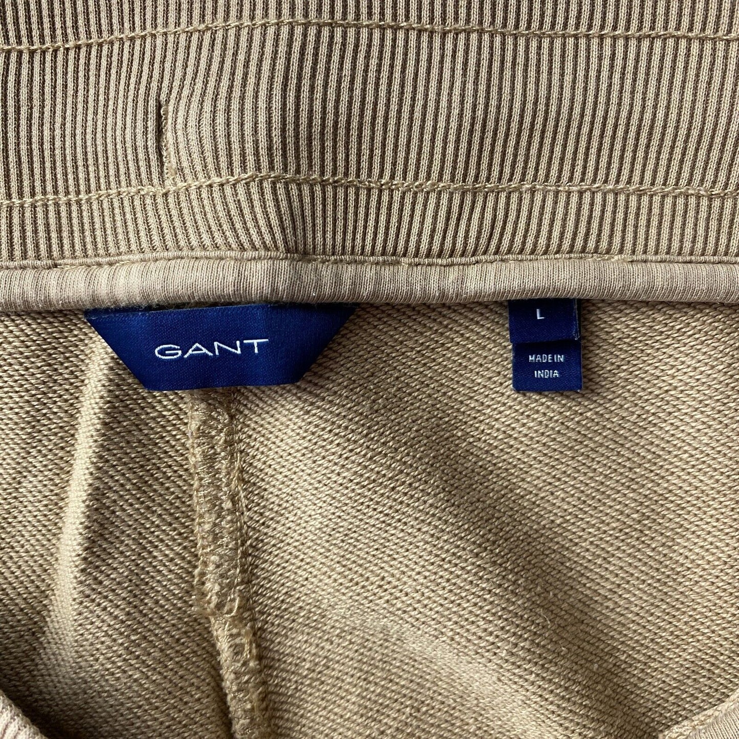 GANT Women Brown Regular Fit Cuffed Sweatpants Trousers Size L