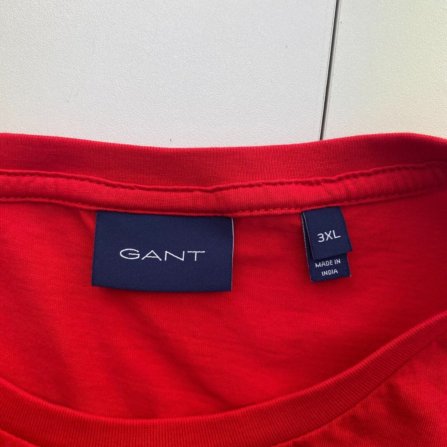 GANT Men Red Original Crew Neck Short Sleeve T Shirt Size 3XL