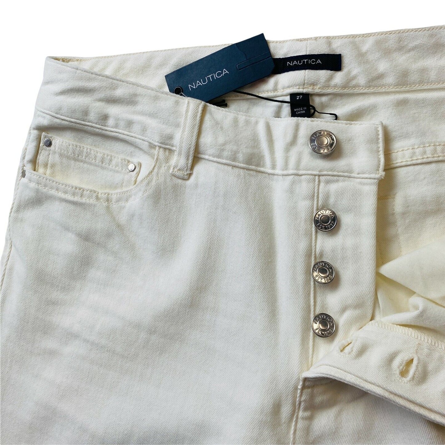 NAUTICA Women White Stretch Skinny Fit Jeans W27