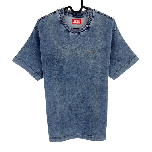 DIESEL Boys Blue TRIGGOR-NE-OVER JJJ Crew Neck SS T Shirt Size 14 Years 168 cm