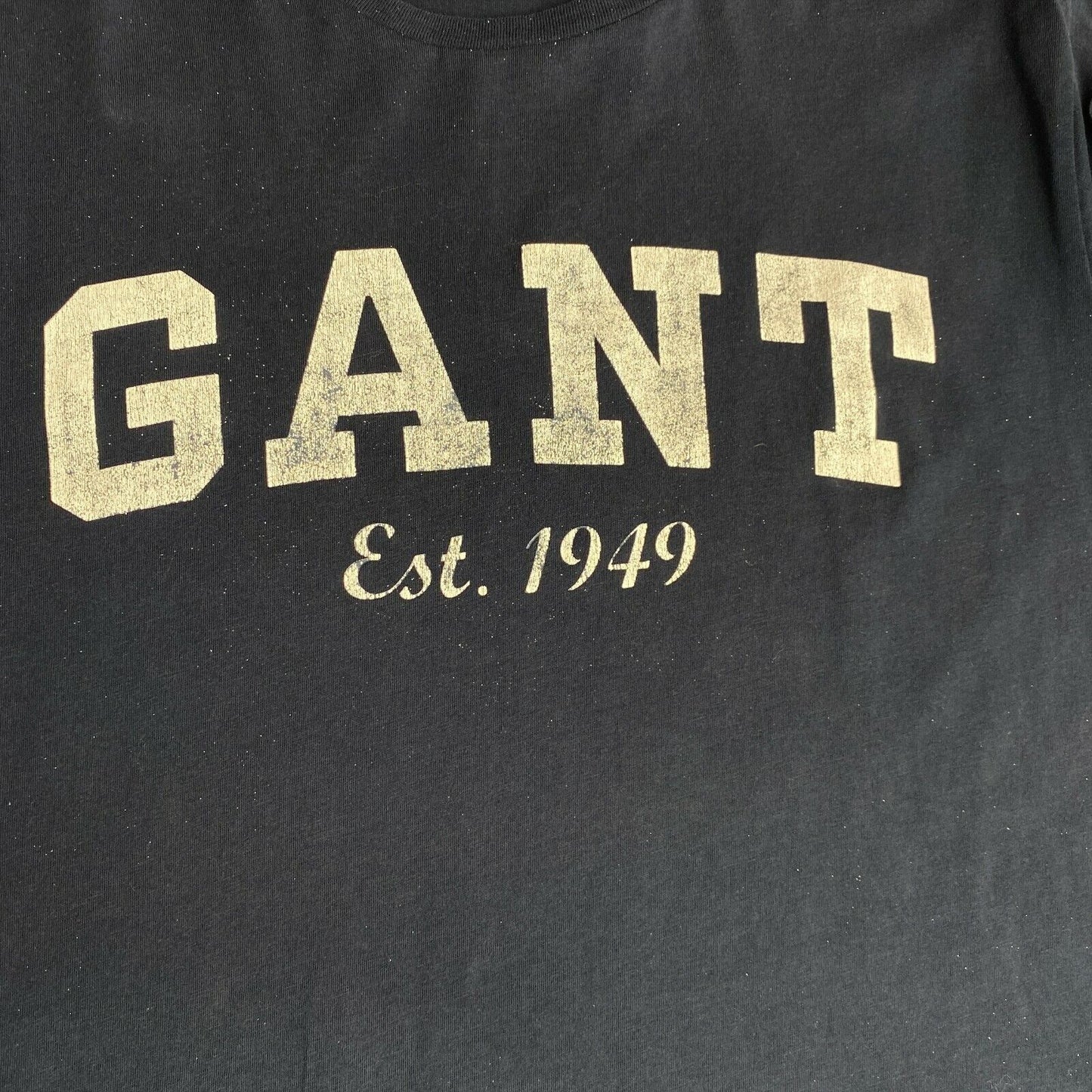 GANT Navy Blue Logo Crew Neck T Shirt Size M