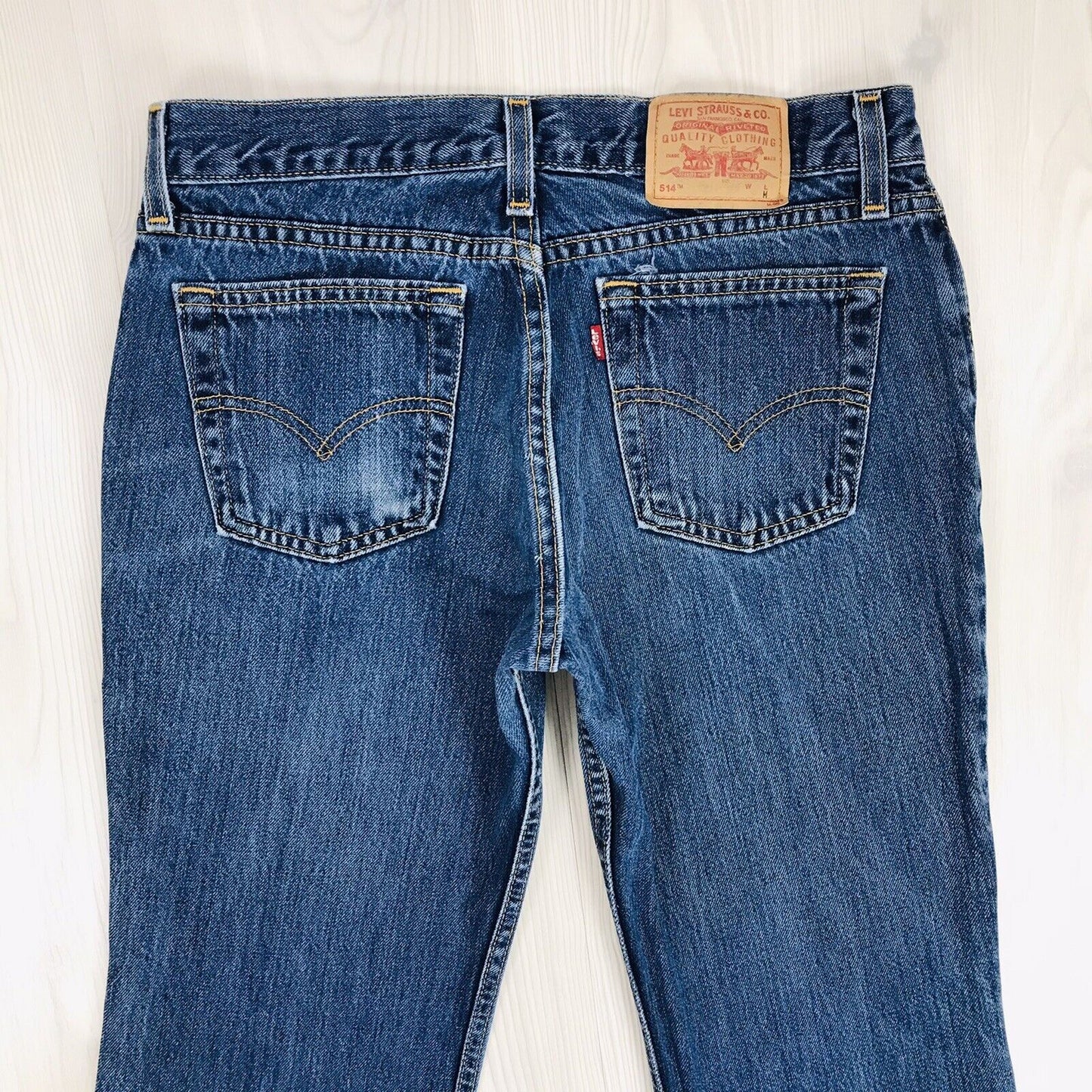 Vintage Levi's 514 Women Blue Low Rise Flared Fit Jeans 9 M Jr. / W30 L31