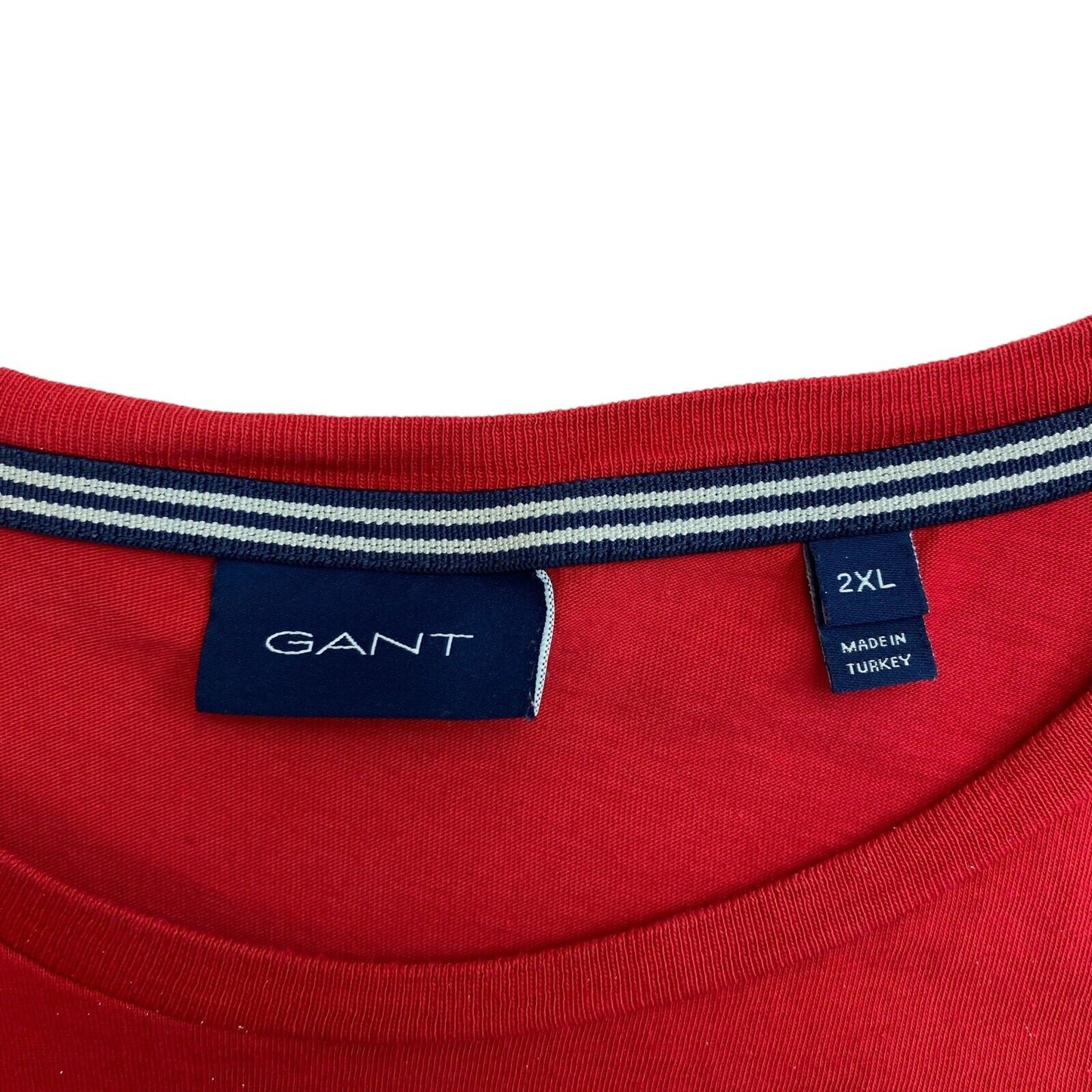 GANT Red Crew Neck T-Shirt Size 2XL XXL