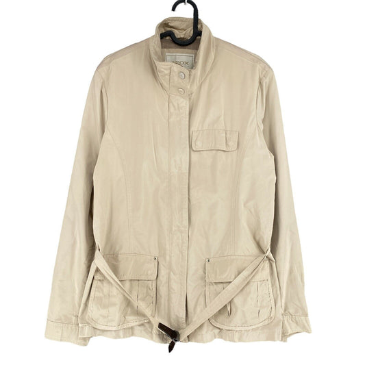 GEOX RESPIRA Beige Jacket Size IT 50 UK 16 US 14