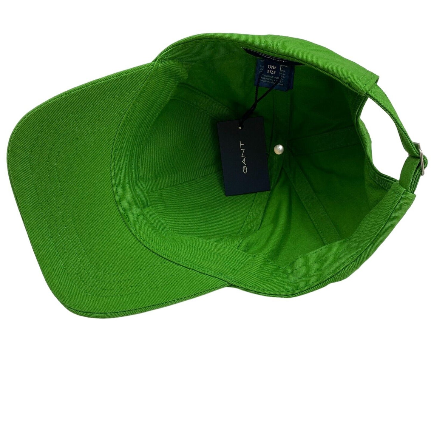 GANT Mens Green Cotton Logo Baseball Twill Cap Hat One Size