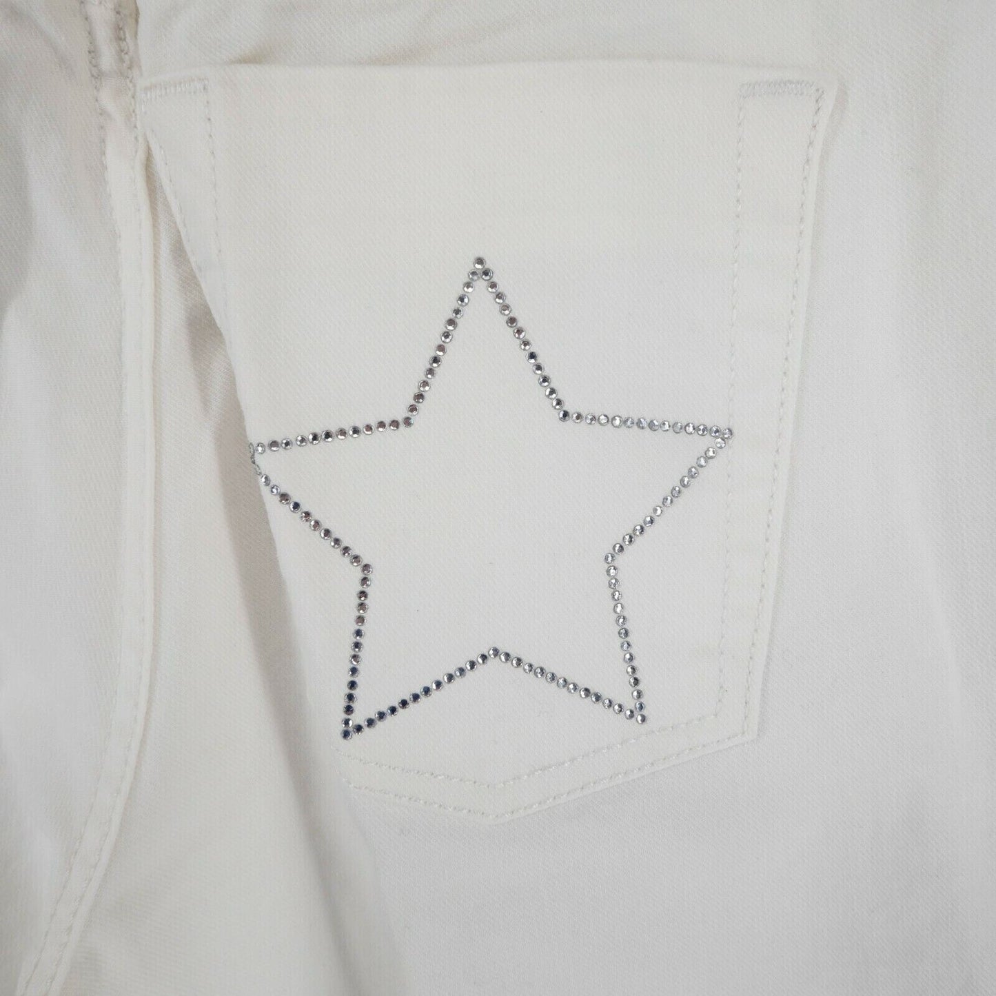 GANT White High Waist Regular Bootcut Fit Star Pockets Size W30 L34