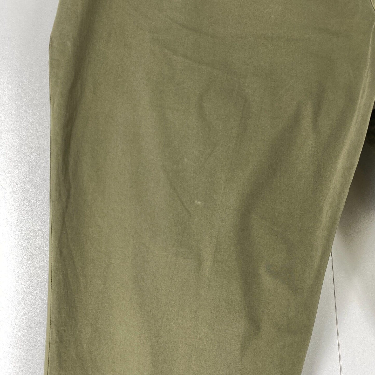 MANUEL RITZ Khaki Dark Green Slim Fit Chino Trousers Size EUR 60 W42