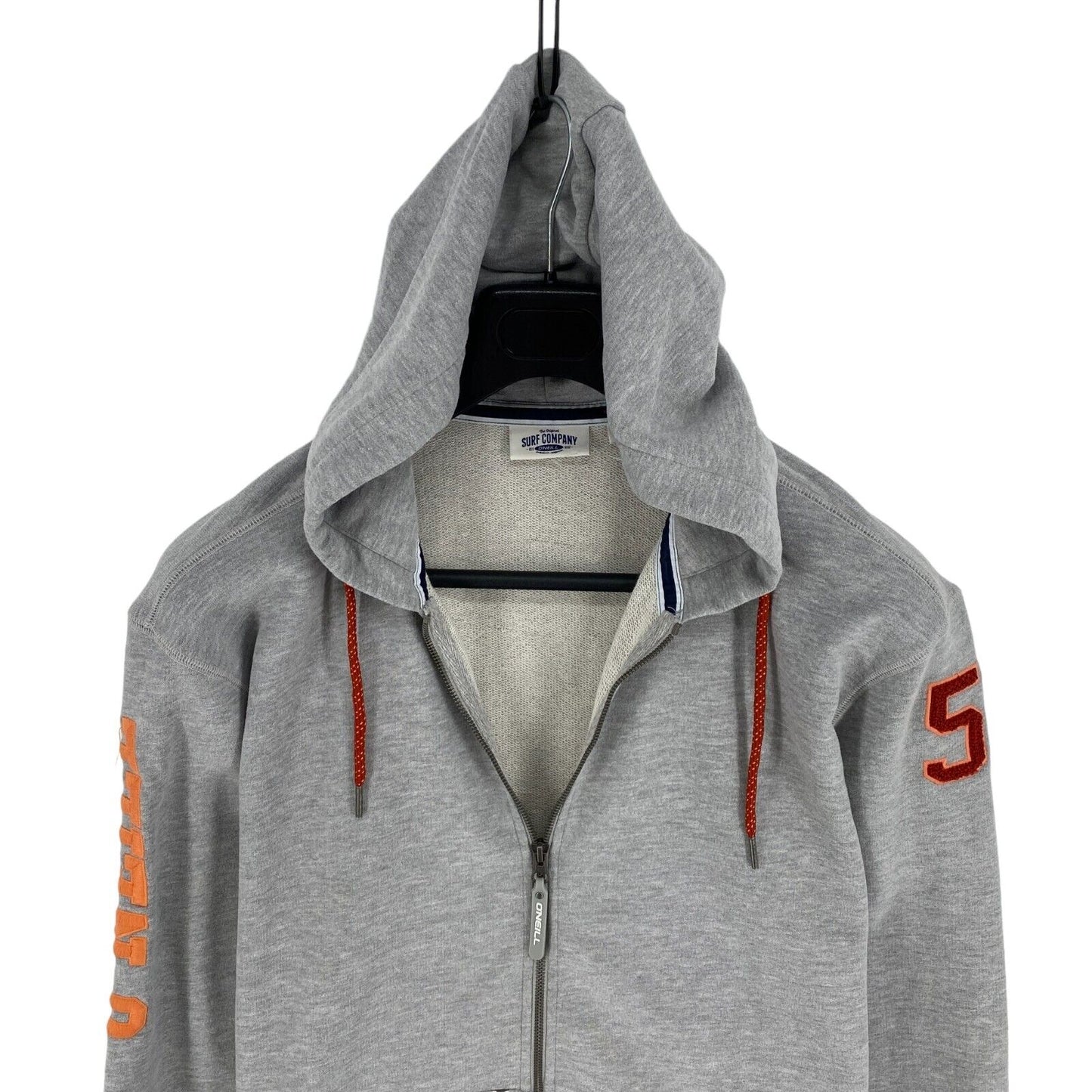 O'Neill Grey Full Zip Hoodie Sweater Pullover Size M