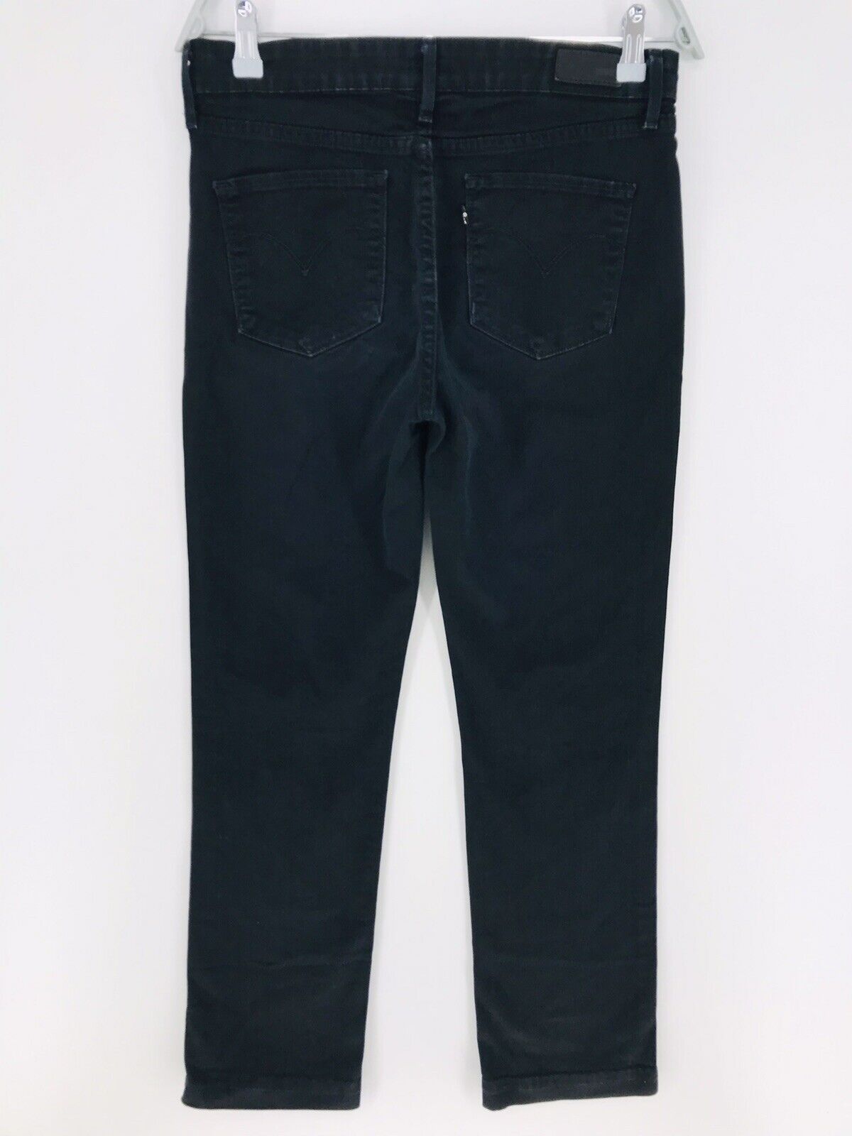 Levi's Demi Curve Damen-Jeans, schwarz, klassische Taille, gerade Passform, Größe W30 L32