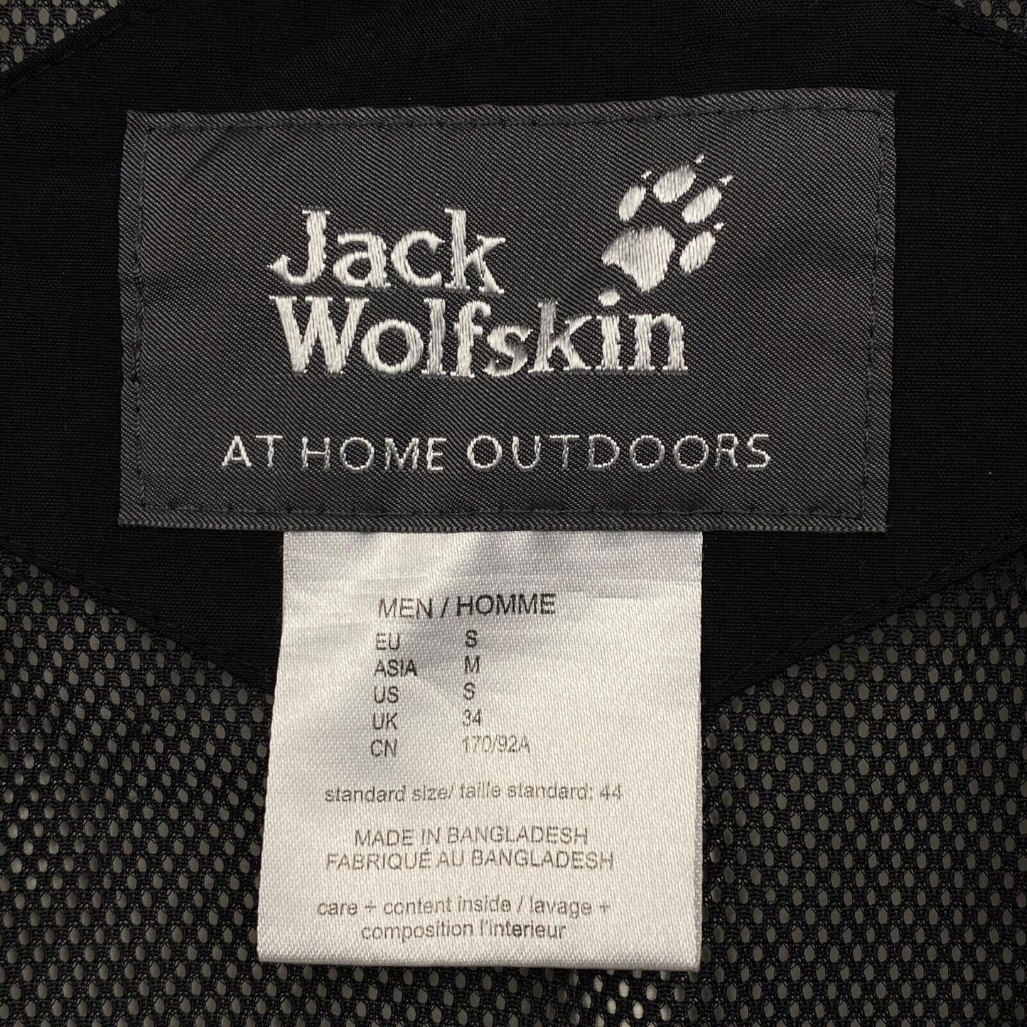 Jack Wolfskin Texapore Dunkelgrau Kapuzenjacke Mantel Größe S