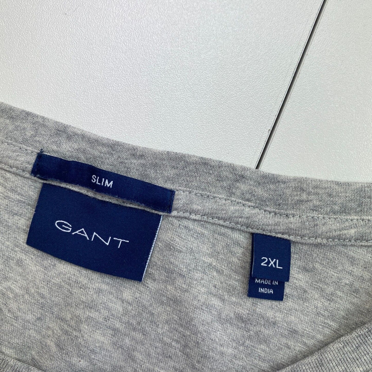 GANT Grey Original Slim Fit Crew Neck T-Shirt Size 2XL XXL