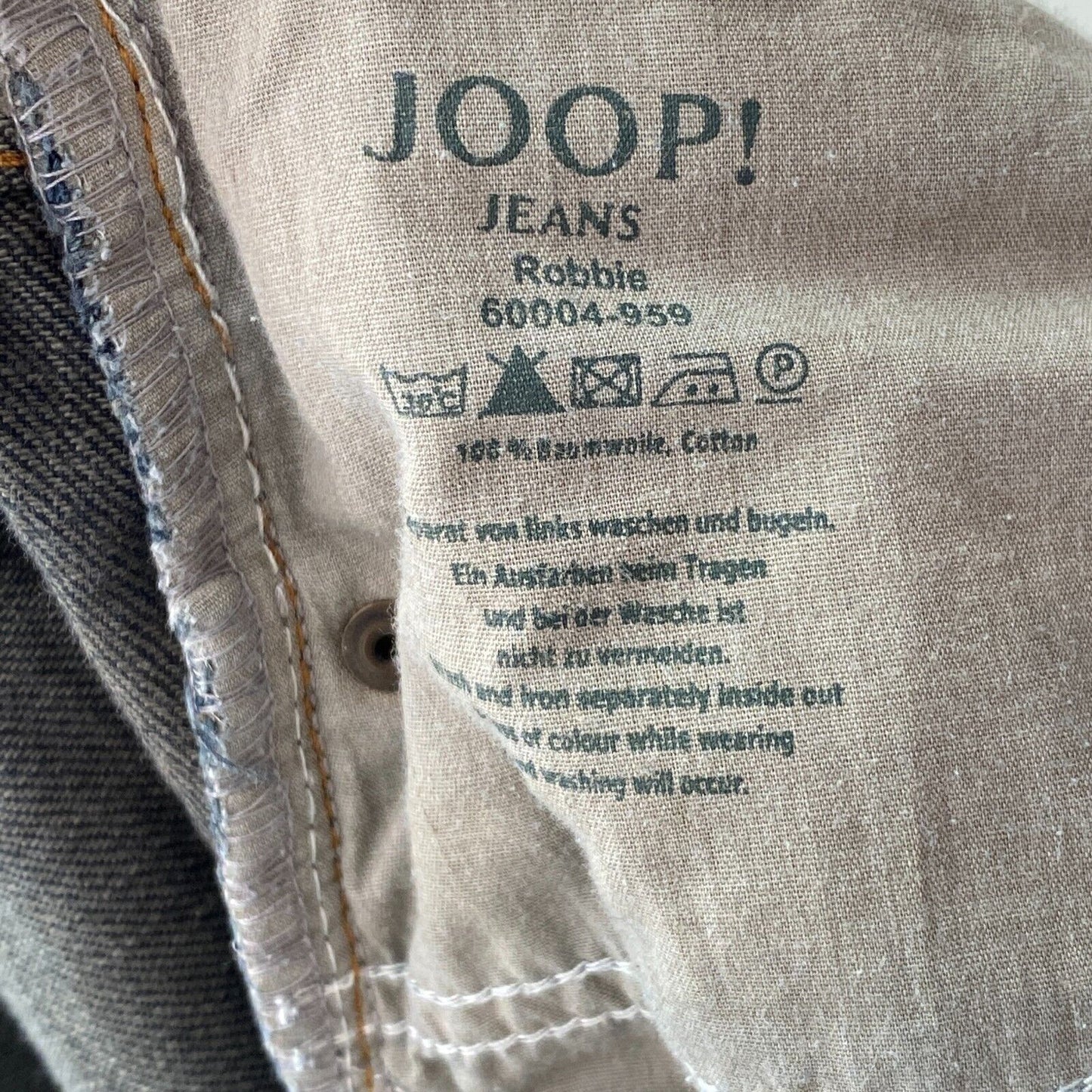 JOOP! ROBBIE Dark Blue Relaxed Straight Fit Jeans W32 L32