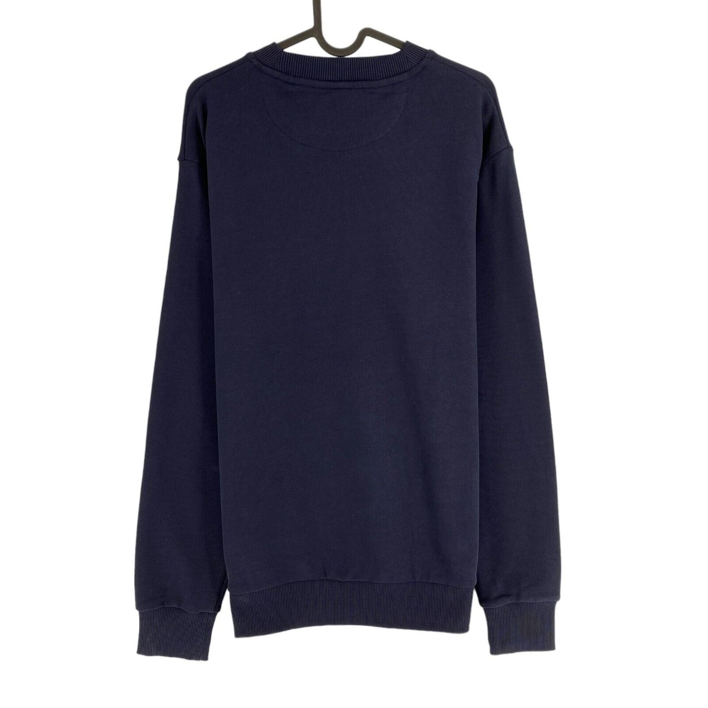 GANT Navy Blue Tonal Archive Shield Crew Neck Sweater Pullover Size L