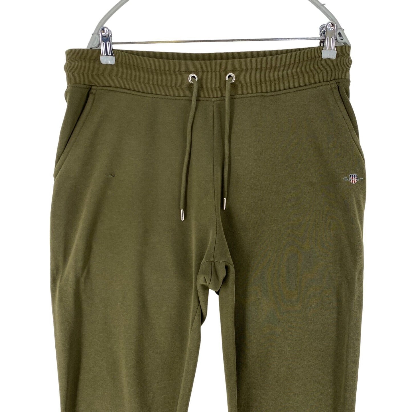 GANT Khaki Green Mens Regular Fit Cuffed Sweatpants Trousers L